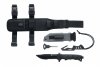 Nóż Elite Force EF 703 Kit - Stal nierdzewna 440C, rękojeść G10, do survivalu i kempingu, z pokrowcem i ostrzałką - 124 mm - Elite Force